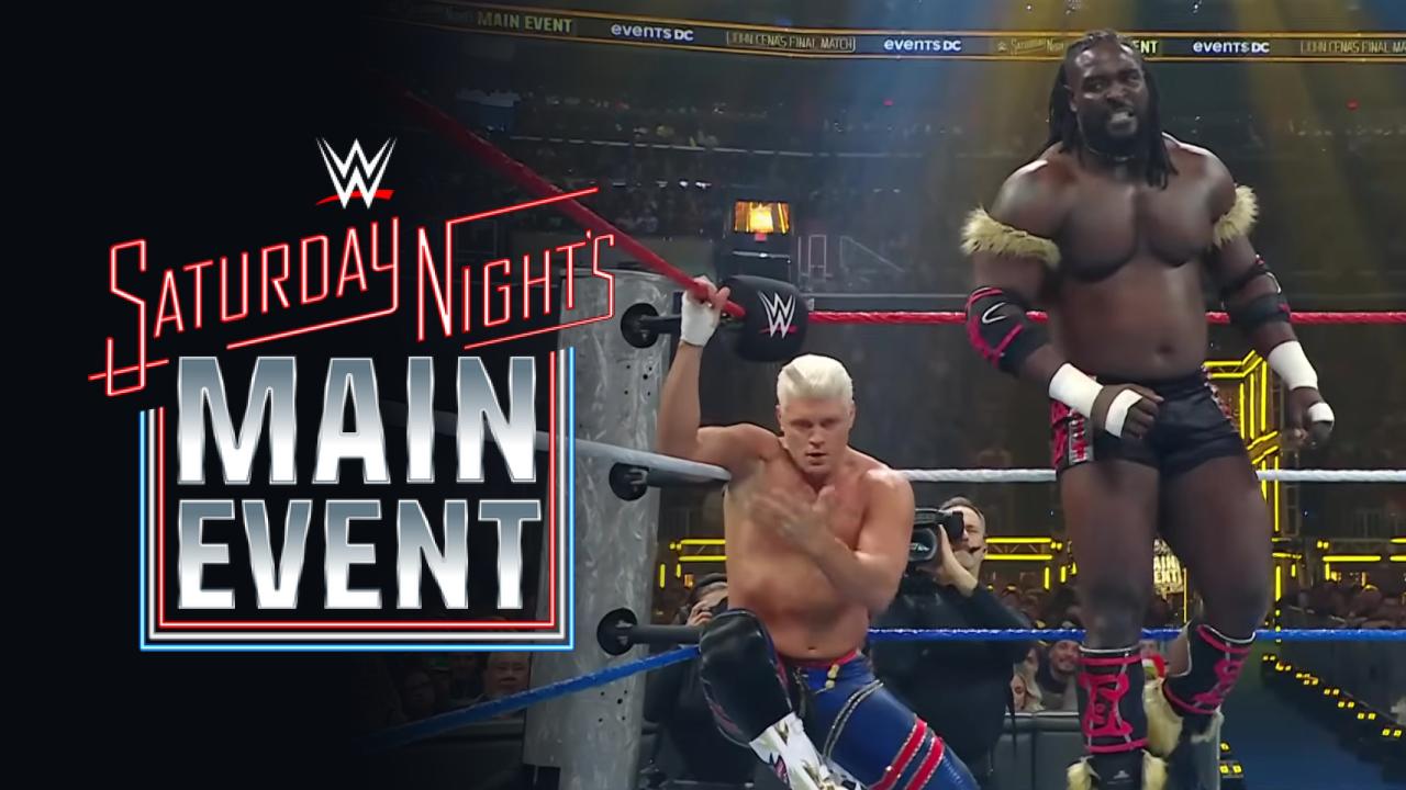 Cody Rhodes vs Oba Femi (WWE Saturday Night's Main Event)
